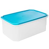 Tatay Fiambrera de Alimentos, Hermética, 4.7L de Capacidad, Tapa Flexible a Presión, Libre de BPA, Apto Microondas y Lavavajillas, Color Azul, Medidas: 28.5 x 18.5 x 12.2 cm