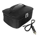 Rurunklee Lonchera eléctrica para exteriores, calentador de alimentos portátil para coche, picnic, oficina, viajes por carretera, camping