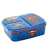 Fiambrera infantil múltiple con 3 compartimentos de Superman