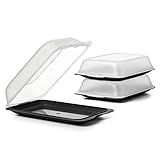 TATAY Porta Embutidos Fresh | Set de 3 Maxi | Tupper Embutido Nevera | Tapa Extraíble, Apilable | Apto Congelador, Microondas y Lavavajillas | Libre de BPA, 17 x 6,2 x 25,2 cm, Color Negro