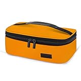 Gloppie Bolsa Térmica Porta Alimentos 3.5L Reutilizable Tela Fiambreras Blosa Comida Trabajo de Enfriamiento para Niños, Naranja