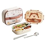 Fiambrera de acero inoxidable para niños, 3 compartimentos, cajas de almacenamiento de acero inoxidable para alimentos, contenedores de almacenamiento portátiles para alimentos, para oficina, pícnic