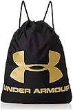 Under Armour Mochila unisex Ozsee Sackpack para llevar todo el gimnasio para hombres y mujeres, bolsa de correr con clip en el pecho y cordón (paquete de 1), Black, Talla única, Tren