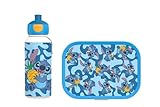 Mepal - Set de Almuerzo Campus - Fiambrera para Niños con Botella Pop-up y Fiambrera - Set de Almuerzo para el Colegio o para Llevar - Sin BPA - 400 + 750 ml - Stitch