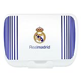 ms móvil shop Sandwichera Real Madrid CF Oficial | Caja Almuerzo Infantil | Escudo del Club | Cierre Seguro | Libre de BPA | Ideal para Cole, Merienda o Regalo