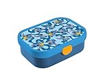 Mepal - Fiambrera Campus - Bento Box para Niños - Lonchera con Compartimento y Tenedor - Fiambrera con Cierre de Clip - Sin BPA y apta para Lavavajillas - 750 ml - Stitch