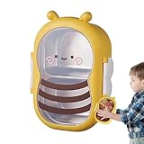 Huxibai Caja De Almuerzo Infantil De Acero Inoxidable,Contenedores Acero Inoxidable Meriendas | Caja Alimentos Compartimentos Infantil Colegio Oficina Guardería Excursiones