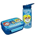 Scooli - Set de regalo de vajilla infantil Paw Patrol - set compuesto por fiambrera y biberón - ideal para el colegio o la guardería - para niños a partir de 4 años - de plástico - sin BPA