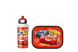 Mepal - Set de Almuerzo Campus - Fiambrera para Niños con Botella Pop-up y Fiambrera - Set de Almuerzo para el Colegio o para Llevar - Sin BPA - 400 ml + 750 ml - Cars