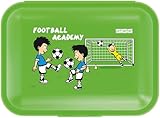 Sigg VIVA Fiambrera para niños Football School (1 L), fiambrera infantil sin BPA para el colegio, tupper rectangular de colores con compartimentos para niñas y niños