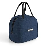 unycos - Bolsa Térmica Porta Alimentos【7L】Nevera Portátil con Aislamiento, Lunch Box Impermeable, Hermética e Isotérmica, Porta Fiambrera para Almuerzo, Oficina, Viaje, Pícnic o Colegio (Azul Marino)