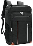 Mochila Nevera Isotermica Bolsa Refrigeradora Equipo Térmico Impermeable para Mantener Frío Caliente Comidas y Bebidas para la Playa Verano Camping Picnics Senderismo (27 litros Negro)