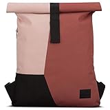 Johnny Urban Mochila con Solapa Mujer & Hombre Rojo Rosa - Oskar - Bolso de Gimnasio Plegable - Moderna Bolsa Roll Top para Trabajo y Viaje - Hidrófugo