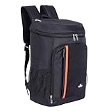 Skymico Mochila nevera de 26 l, extragrande, bolsa isotérmica, mochila impermeable, ultraligera, para hombres y mujeres, para camping, barbacoa, senderismo, picnic (negro)