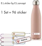96 pegatinas universales laminadas, autoadhesivas, impermeables y resistentes a las manchas, nombres, compartimentos, libros, juguetes, botellas, fiambreras, para adultos, niños, bebés en la escuela,