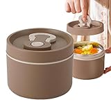 Fiambrera de acero inoxidable - Caja de acero inoxidable | Fiambreras aisladas térmicamente de 650 ml | Contenedores para preparación de comidas Contenedores portátiles para la