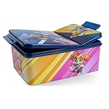 p:os Fiambrera infantil con compartimentos de la Patrulla Canina, a prueba de fugas, para guardería y escuela, para niños, color azul