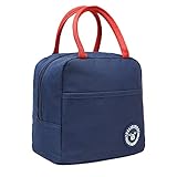 unycos - Bolsa Térmica Porta Alimentos【7L】 Nevera Portátil con Aislamiento, Lunch Box Impermeable, Hermética e Isotérmica, Porta Fiambrera para Almuerzo, Oficina, Viaje, Pícnic o Colegio (Azul)