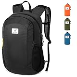 SKYSPER Mochila Plegable 16L, Mochila Pequeña Antirrobo con Protección RFID Mochila de Excursión para Senderismo Viajes Sport