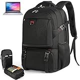 NEWHEY Mochila Portátil 17.3 Pulgadas con Compartimento Isotérmico para Almuerzo y Puerto USB Mochila Nevera Hombre Impermeable Bolsa Termica Mujer Trabajo Viaje Escolares Picnic Negro