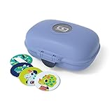 MONBENTO - Caja de Merienda Infantil MB Gram Infinity - Caja de Merienda para Niños - Ideal Escuela o Parque - Sin BPA - Segura y Duradera - Azul