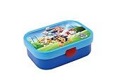 Mepal - Fiambrera Campus - Bento Box para Niños - Lonchera con Compartimento Bento y Tenedor - Fiambrera con Cierre de Clip - Sin BPA y apta para Lavavajillas - 750 ml - Paw Patrol Pups