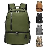 TUGUAN Mochila pequeña con abrebotellas para senderismo, ligera, aislada, a prueba de fugas - verde - X-Large