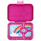 yumbox Tapas Bento Box de 4 compartimentos (Malibu Purple (bandeja arcoíris))