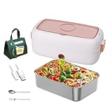 YSMSMZJK Fiambrera Electrica 24v Camion Adecuado Para Portátiles De 12 V/24 V, Fismbrera Electrica Aislamiento Térmico De Larga Duración Alimentado Por USB, Fiambrera Termica,White