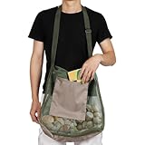 Gomice Mochila Bushcraft,Bolsa De Forrajeo De,Bolsa Bushcraft grande con malla transpirable y bolsillo adicional - Bolsa multiusos para recolección de rocas, mochila de forraje para setas, verduras