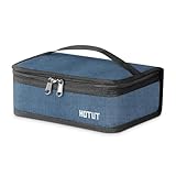 HOTUT Pequeña Bolsa de Almuerzo, Bolsa Termica Porta Alimentos Pequeña, Mini Fiambrera Aislada para Hombres y Mujeres, Lancheira Termica, para Niños Adultos Oficina Trabajo Colegio - Azul