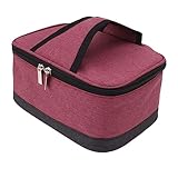 SUPYINI Calentador de Alimentos de Lonchera Eléctrica Portátil, Bolsa de Aislamiento de Calefacción Constante USB, Bolsa de Lonchera con Calefacción para Viajar, Oficina, Campamento,