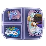 RSL Sandwicheras con 3 Compartimentos para niños - lonchera Infantil - Porta merienda - Fiambrera Decorada (Frozen)