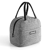 unycos - Bolsa Térmica Porta Alimentos【7L】 Nevera Portátil con Aislamiento, Lunch Box Impermeable, Hermética e Isotérmica, Porta Fiambrera para Almuerzo, Oficina, Viaje, Pícnic o Colegio (Gris)