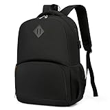 Generisch Mochila para ordenador portátil, picnic y viajes con compartimento para el almuerzo a prueba de fugas, mochila de moda, bolsa para ordenador portátil, Negro , L