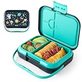 BOZ Fiambrera Infantil - Niños Colegio con Compartimentos - Loncheras para Niños de 3 a 7 Años - Sandwichera Infantil para Guardería - Lunch Box Apto para Lavavajillas - Fiambrera Espacio