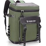 Vogshow Mochila Nevera Isotermica 30L Grande Nevera Mochila Térmica de Picnic Aislada, Mochila de Refrigeración, Bolsa Térmica Multiusos para Acampar, BBQ, Compras, Viajes, Pesca y Playa