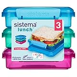 Sistema Caja para almuerzo (450 ml, 3 unidades, 1,55 x 15 x 12,4 cm)