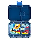 Yumbox Panino - Lonchera Bento a prueba de fugas para niños y adultos (azul Monte Carlo con bandeja de carreras)