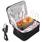 Jwthee Horno Portátil, Mini Coche De 12 V, Microondas, Fiambrera Eléctrica Con Calefacción, Calentador De Alimentos Personal Para Viaje Por Carretera, Camping, Picnic, Reunión Familiar