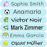 50 Etiquetas Adhesivas Personalizadas, de 6x1 cms, para marcar objetos, libros, fiambreras, etc.