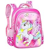 Mochila Niña,Mochila Unicornio Niño,Mochilas Niña Infantiles,Unicornio Mochilas Escolares,Mochilas Niñas Escolares Primaria,Mochila Infantil Resistente al Agua para La Escuela y Los Viajes (Grande)