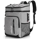 YOUNGOA Mochila Nevera Isotermica Termica Impermeable a Prueba de Fugas para Picnic Senderismo Playa Camping 24L YG065 Gris