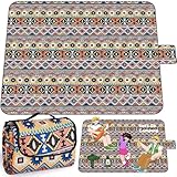 KIMIGO Manta de Picnic Impermeable 200x200 CM - Alfombra Exterior con Base Aluminio,Lavable y Antarena para Playa,Camping,Barbacoa