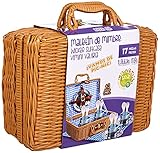 Tachan - Set picnic vichy en cesta de mimbre (CPA Toy Group 20517) , color/modelo surtido
