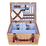 La más vendida: Schramm: cesta de picnic de madera para 2 personas